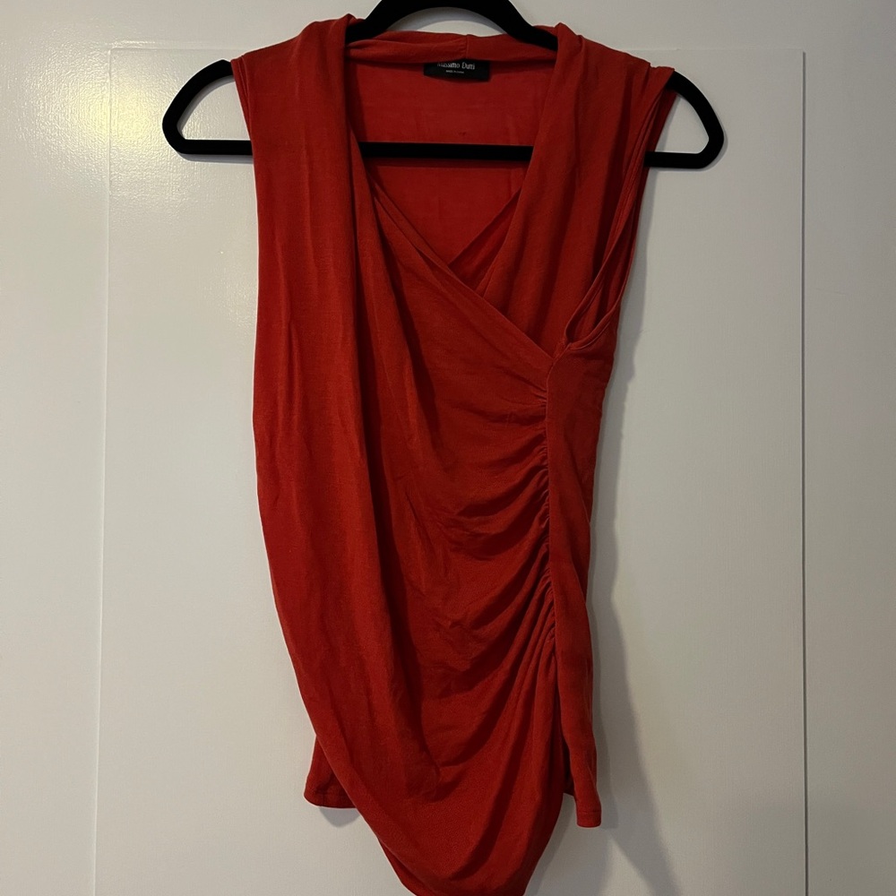 Massimo Dutti Draped Sleeveless Tank Top